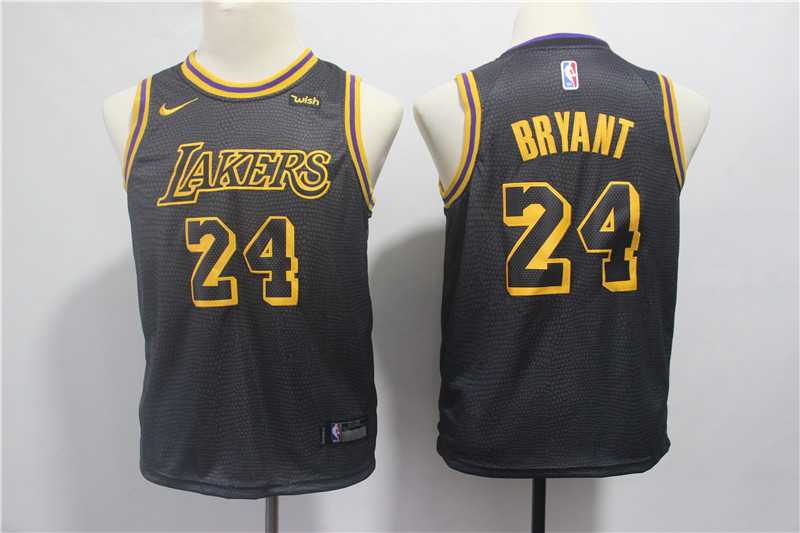 Youth Lakers 24 Kobe Bryant Black City Edition Nike Swingman Stitched NBA Jerseys,We sell and wholesale Youth Lakers 24 Kobe Bryant Black City Edition Nike Swingman Stitched NBA Jerseys on line form chian!